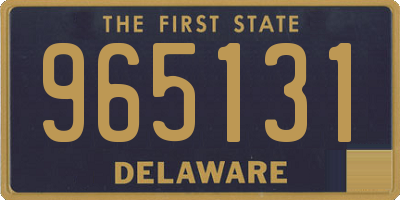 DE license plate 965131