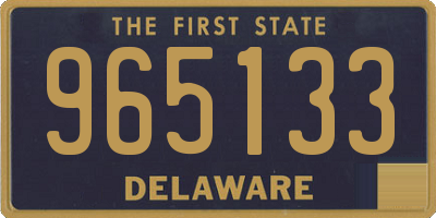 DE license plate 965133