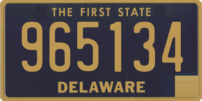 DE license plate 965134