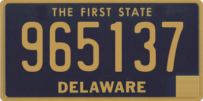 DE license plate 965137