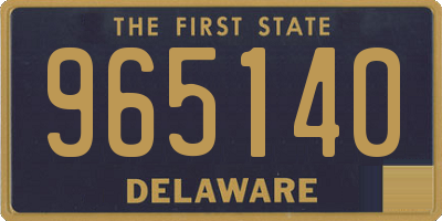 DE license plate 965140