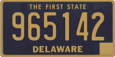 DE license plate 965142