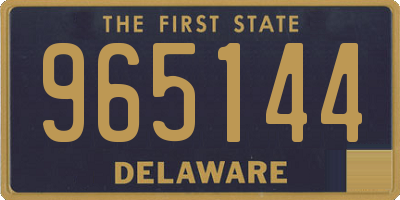 DE license plate 965144