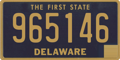 DE license plate 965146