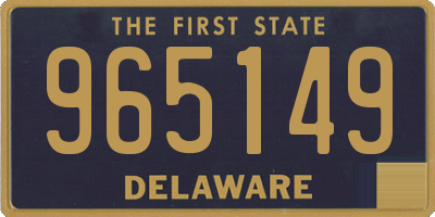 DE license plate 965149