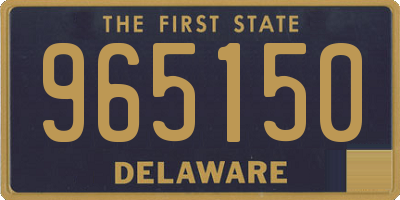 DE license plate 965150