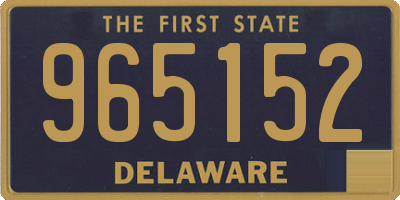 DE license plate 965152