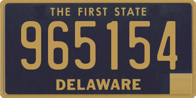 DE license plate 965154