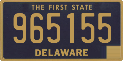 DE license plate 965155