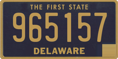 DE license plate 965157