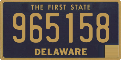 DE license plate 965158