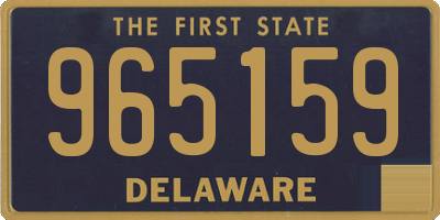 DE license plate 965159