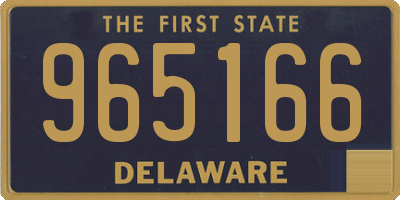 DE license plate 965166