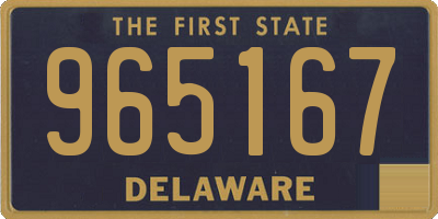 DE license plate 965167