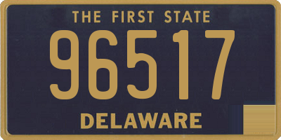 DE license plate 96517