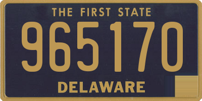 DE license plate 965170