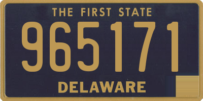 DE license plate 965171