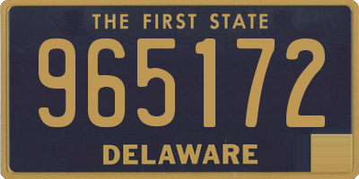 DE license plate 965172