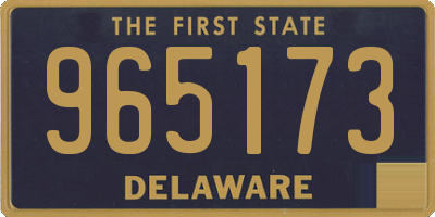 DE license plate 965173