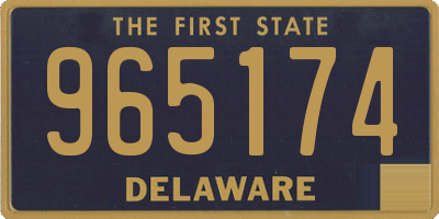DE license plate 965174