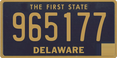 DE license plate 965177