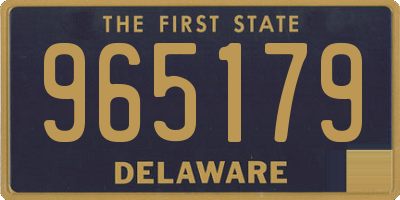 DE license plate 965179