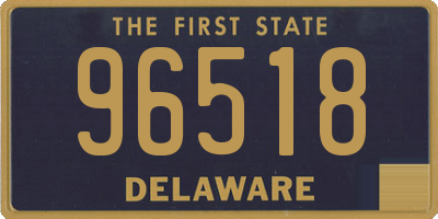 DE license plate 96518