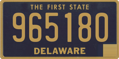 DE license plate 965180