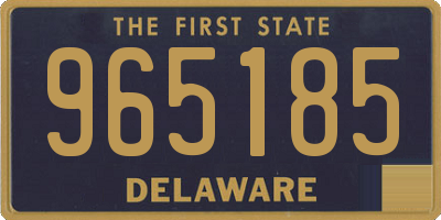 DE license plate 965185