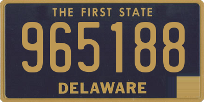 DE license plate 965188