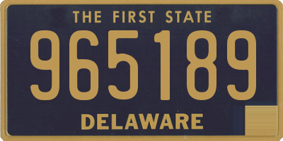 DE license plate 965189