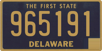 DE license plate 965191