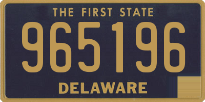 DE license plate 965196