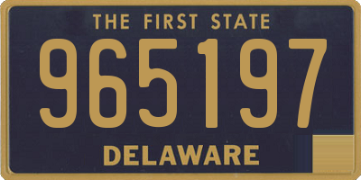 DE license plate 965197