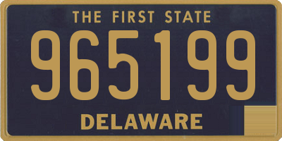 DE license plate 965199