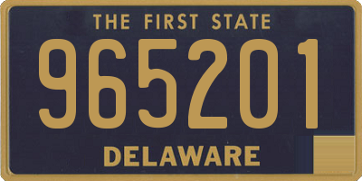 DE license plate 965201