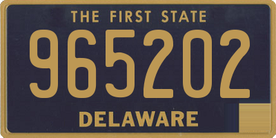 DE license plate 965202