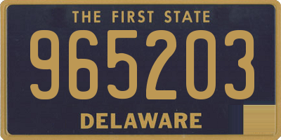 DE license plate 965203