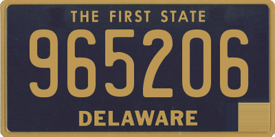 DE license plate 965206