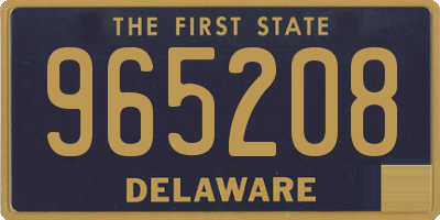 DE license plate 965208