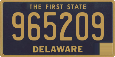 DE license plate 965209