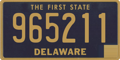 DE license plate 965211