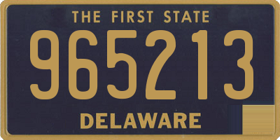 DE license plate 965213