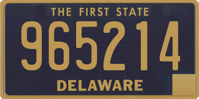 DE license plate 965214