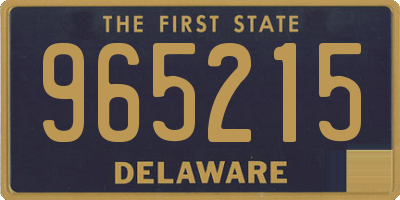 DE license plate 965215