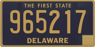 DE license plate 965217