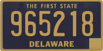 DE license plate 965218