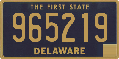 DE license plate 965219