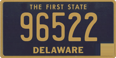 DE license plate 96522