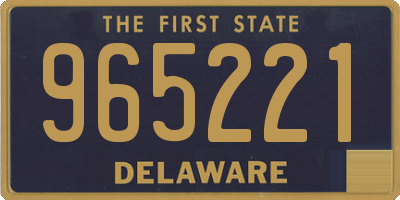 DE license plate 965221